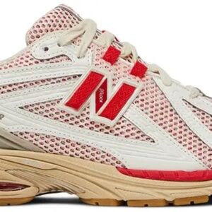New Balance Women's Red and Cream Sneakers 1906R 'Sea Salt True Red'